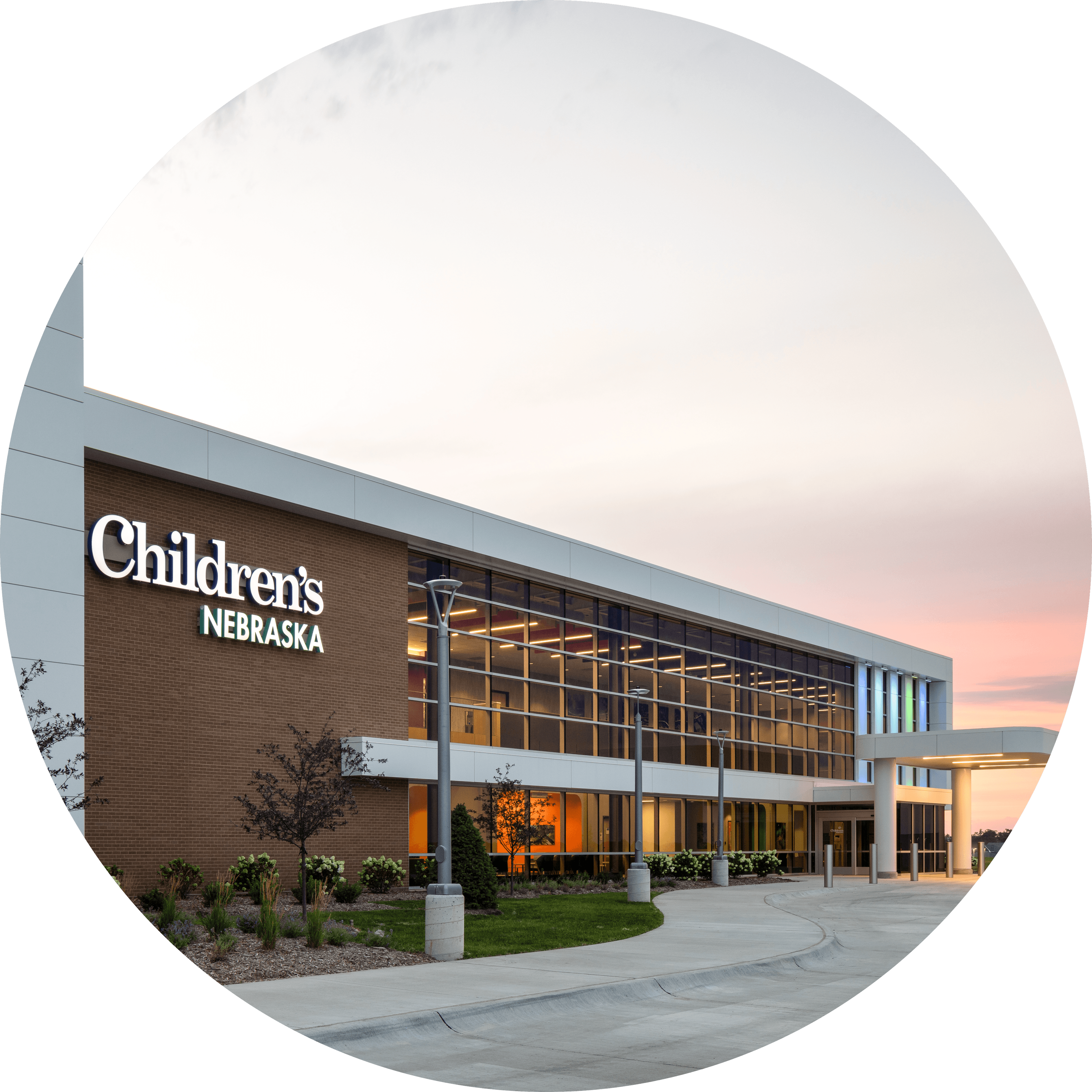 Photo of the exterior of the Children’s Nebraska – West Omaha building