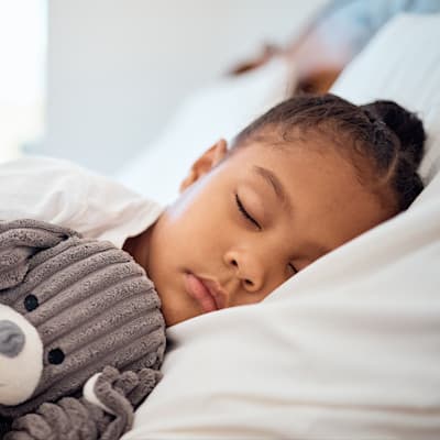 Young girl sleeping peacefully.