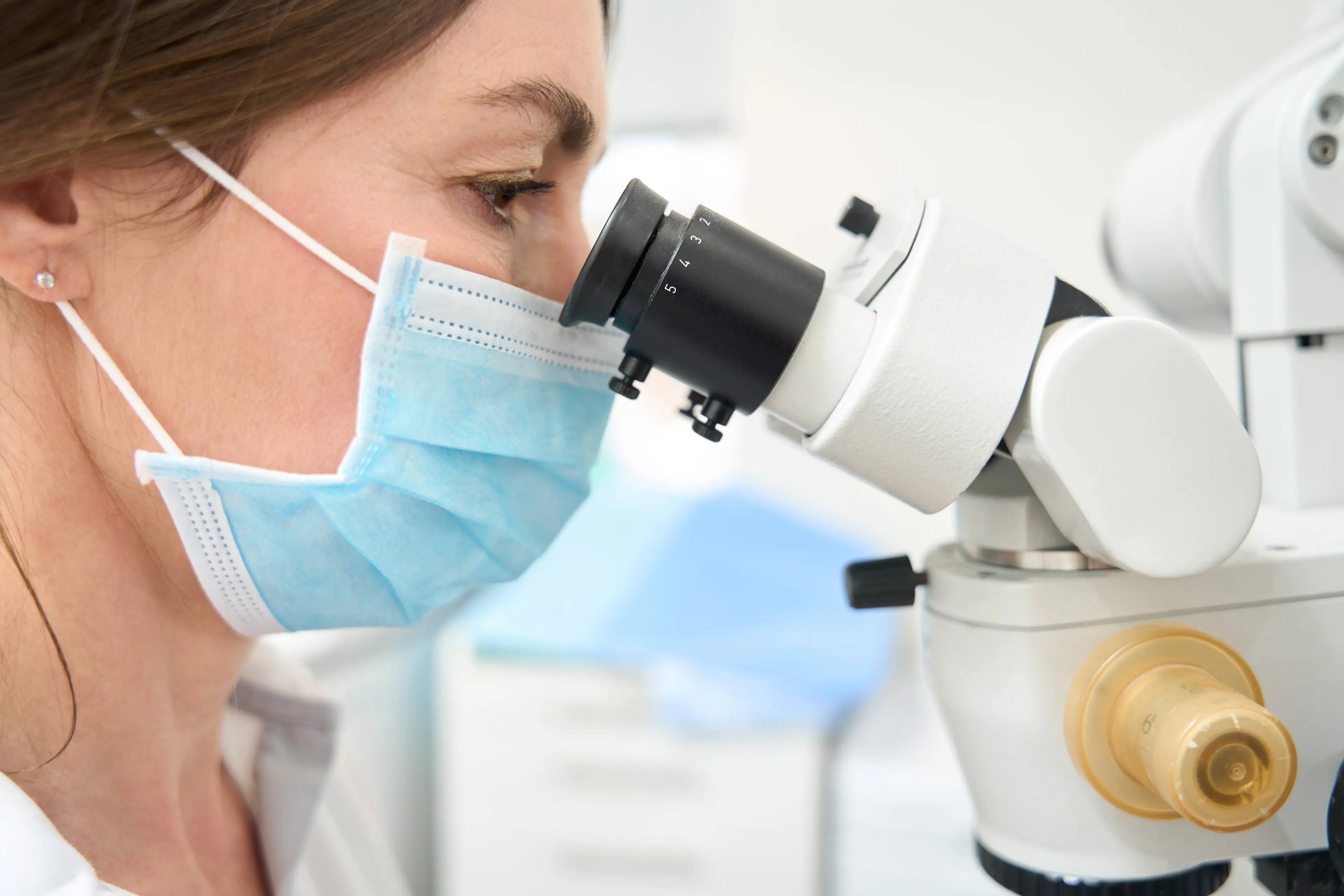microscope and doctor