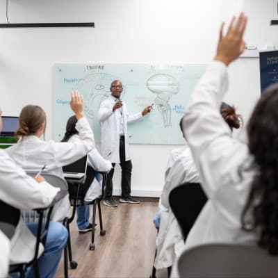 Provider teaching class of medical professionals.