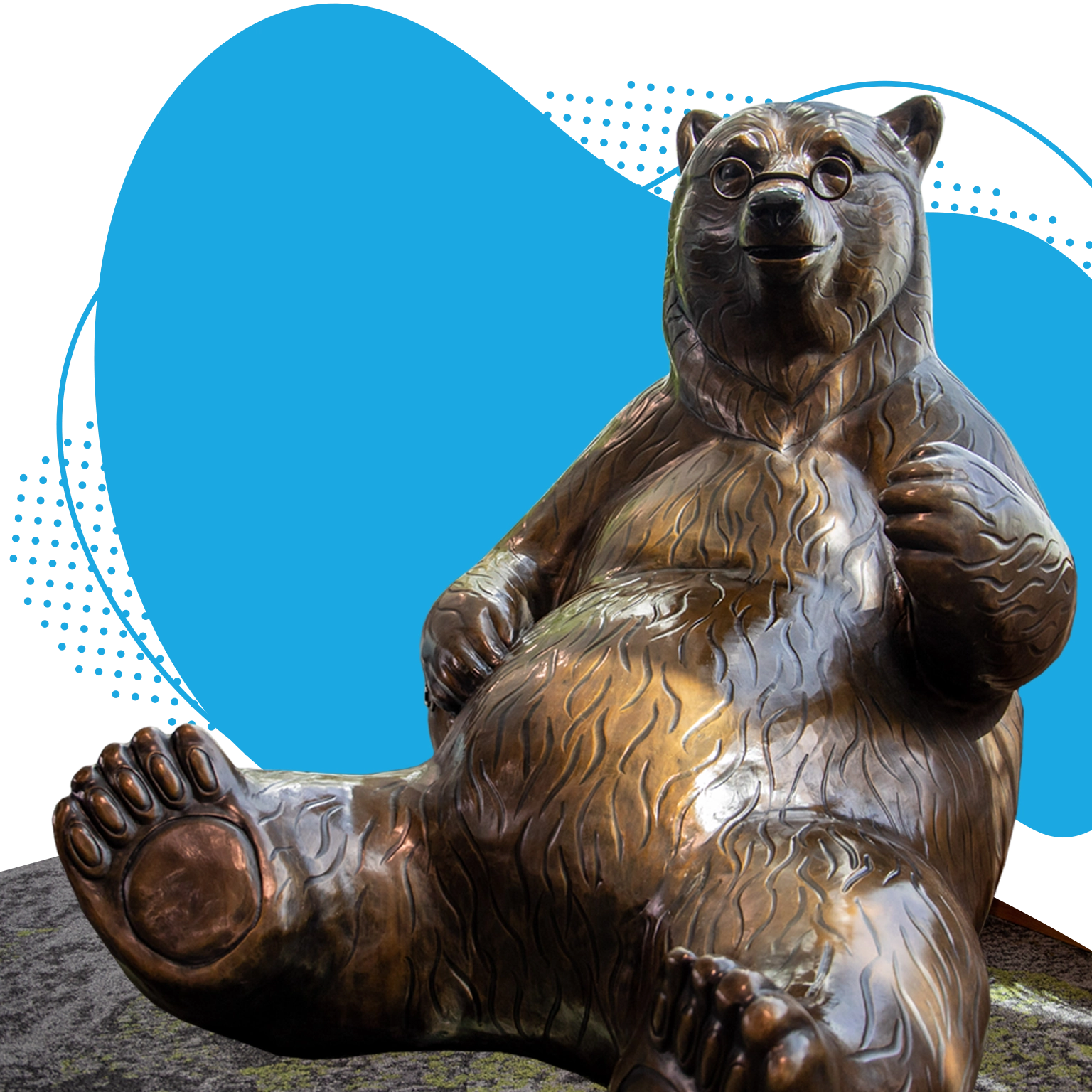 Grandpa Bear Statue