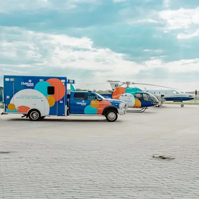 Children's transport vehicle lineup.