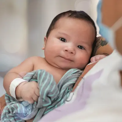 Infant patient at Children's Nebraska.