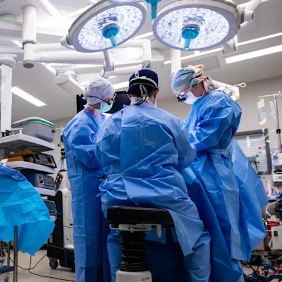 Children's Nebraska providers performing surgery.