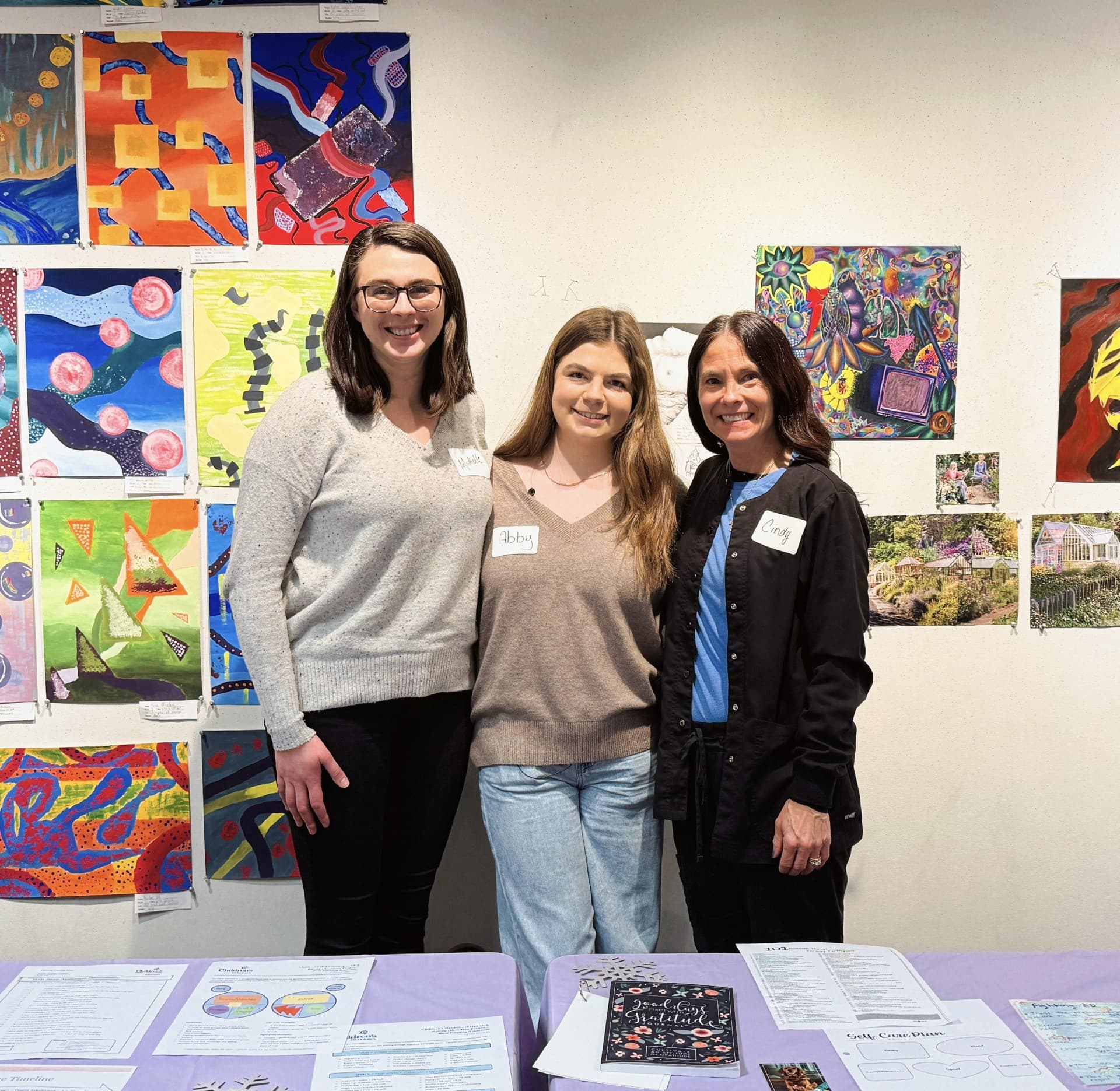 Abby with Children's Nebraska Team