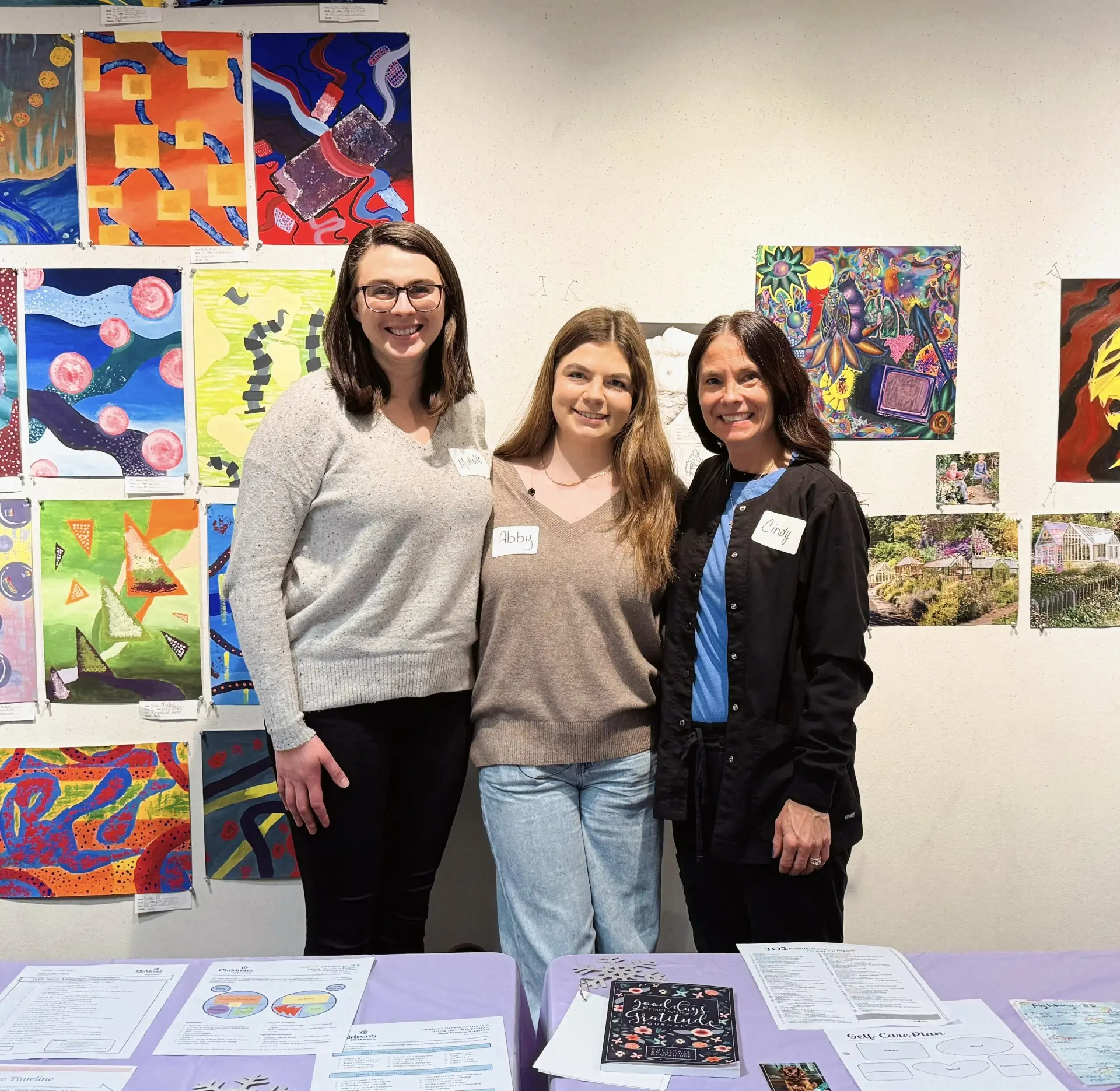 Abby with Children's Nebraska Team
