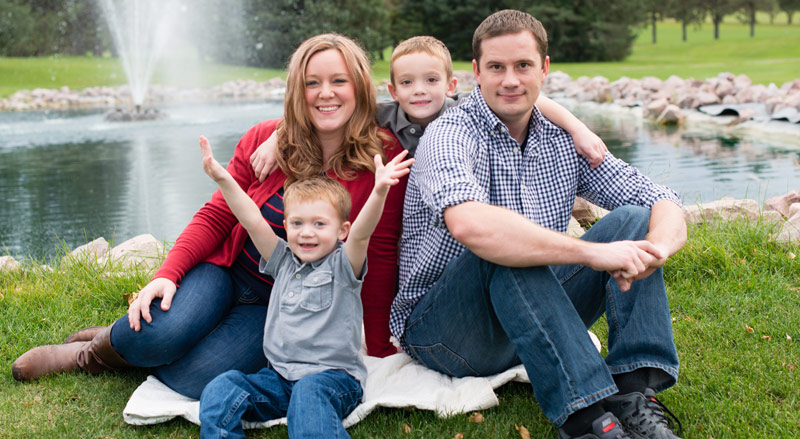 pediatric cancer survivor Cooper DeWitt and family